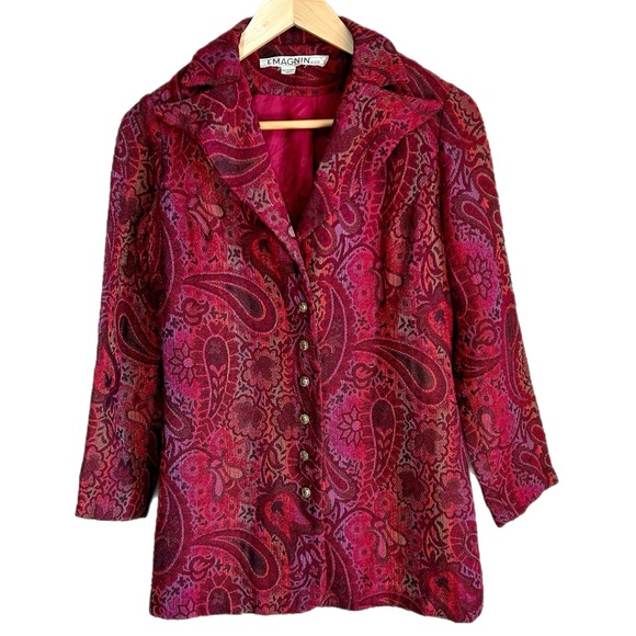 Vintage Jackets & Blazers - SALE PRICE Vintage I.magnin Paisley Blazer